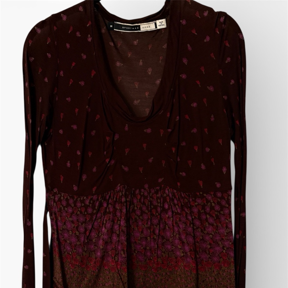 Sportmax Burgundy and Pink Blouse